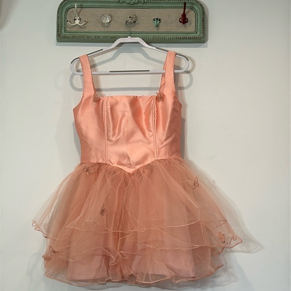 SUGAR THRILLZ TODAY WAS A FAIRYTALE TUTU DRESS new with tags women’s large peach - Picture 1 of 7